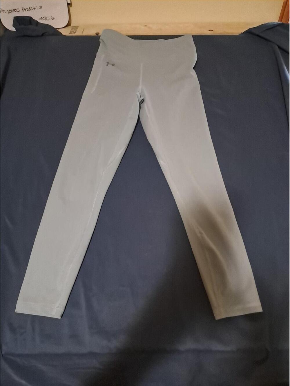 Under Armour Women's light Blue Leggings Athletic Yoga Pants Size Small‎ Pocket